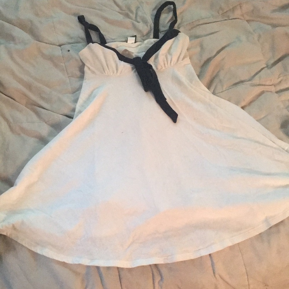 Xs white babydoll mini dress
